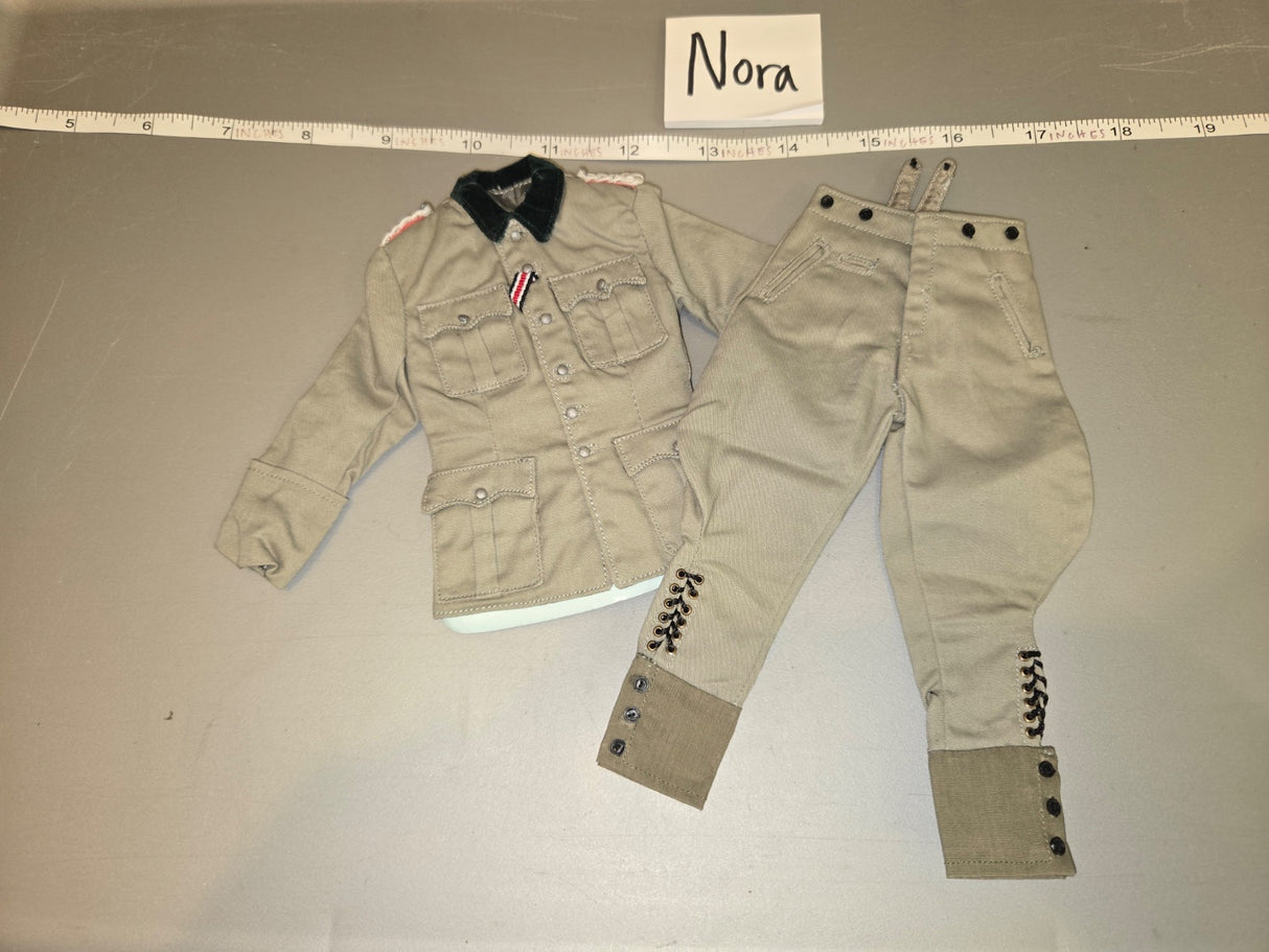 1/6 Scale WWII German Tropical Uniform Tunic and Breeches Set - Nora
