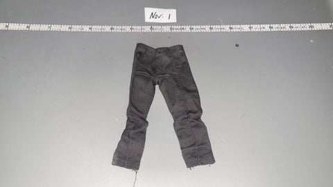 1/6 Scale Modern Era Black Civilian Pants