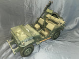 1/6 Scale WWII US Jeep - Ultimate Soldier - Weathered and Broken