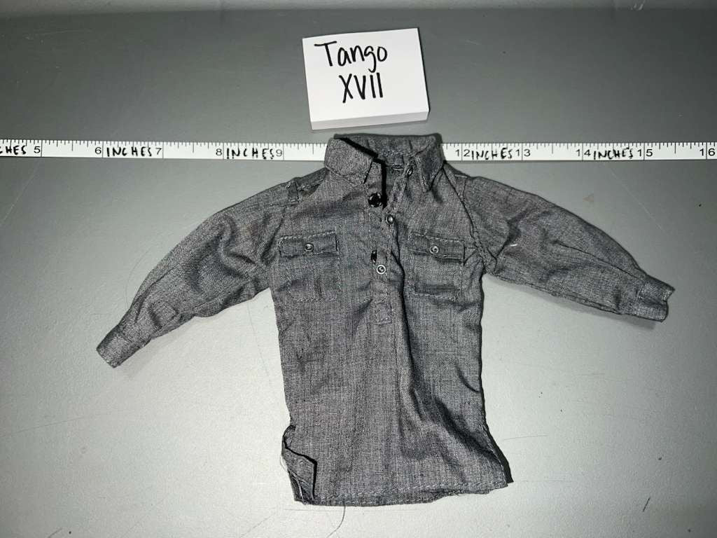 1/6 Scale WWII German Grey Work Shirt