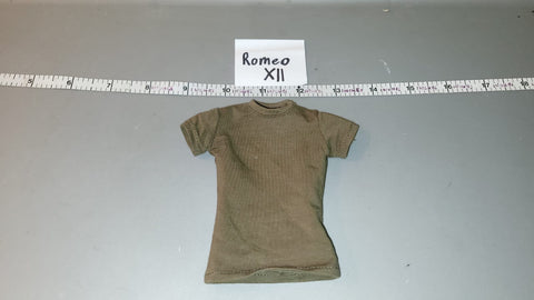 1:6 Scale WWII US Green T Shirt