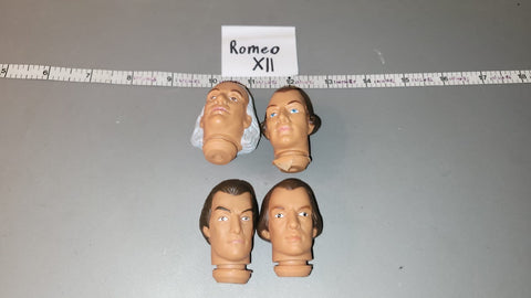 1/6 Scale Revolutionary War Napoleonic Head Sculpt Lot