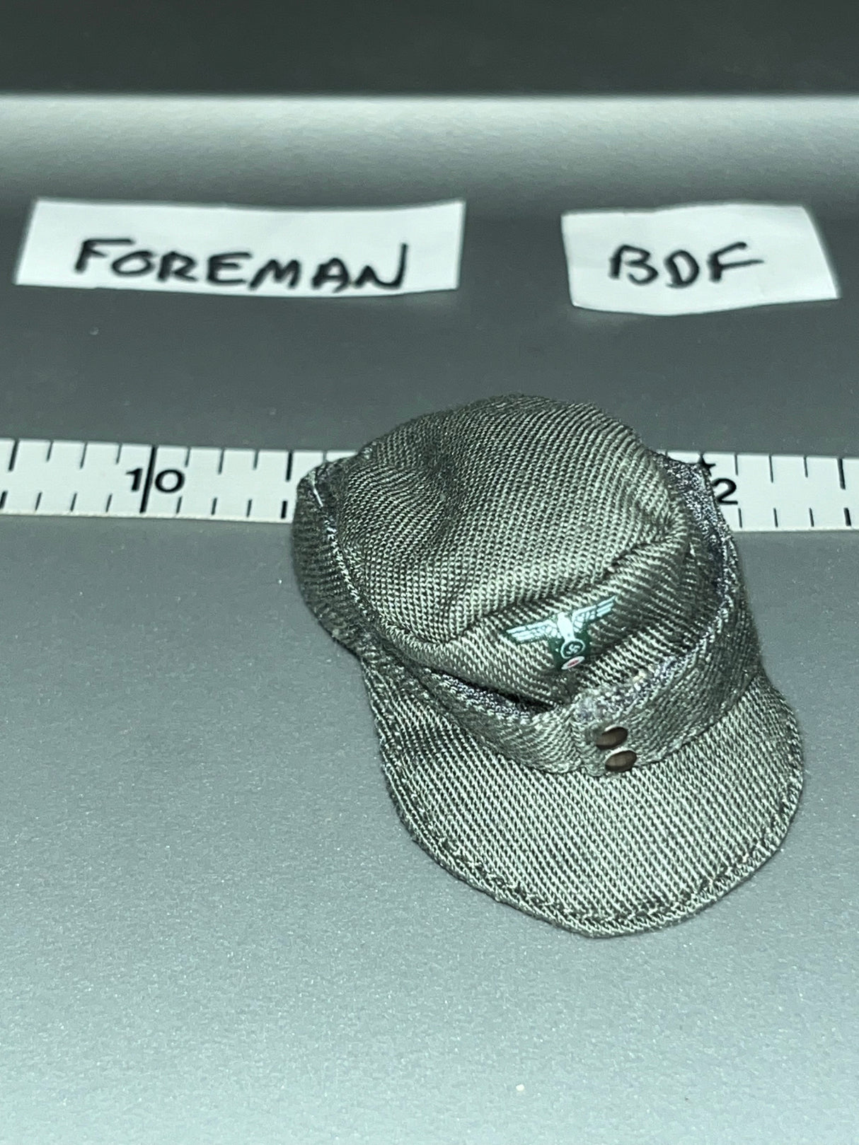 1/6 Scale WWII German Grey Field Cap - BDF