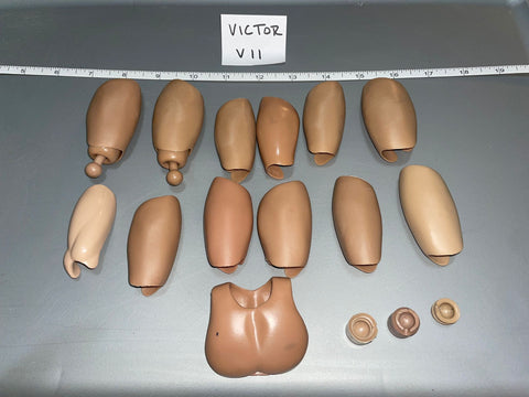 1:6 Scale Modern Era Thigh Extension Lot - Nude Figure