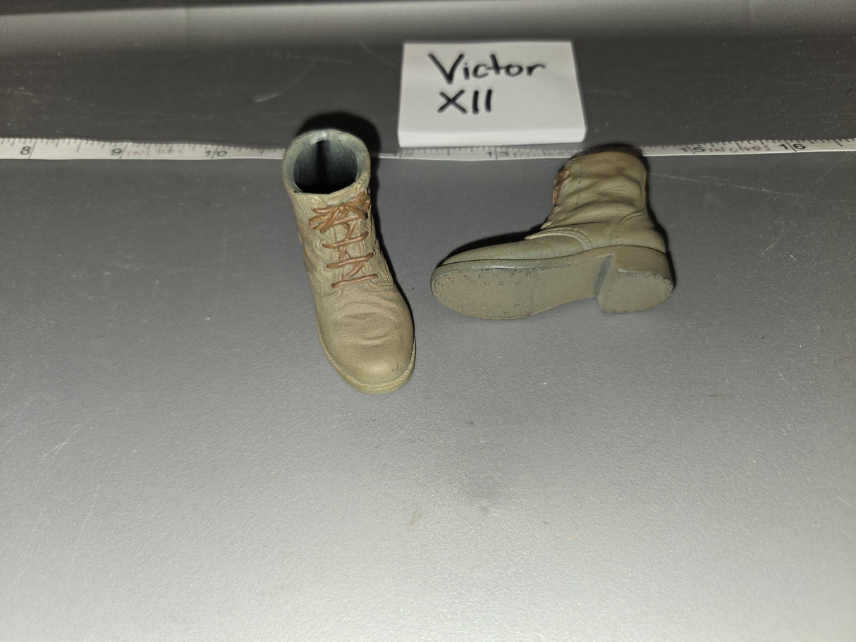 1/6 Scale Modern Era Desert Tan Combat Boots - Victor XII