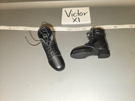 1/6 Scale Modern Era Black Combat Boots - Victor XI
