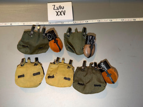1/6 Scale WWII German Bread Bag Lot Set