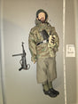 1/6 Scale WWII German Splinter Camouflage Smock Uniformed Figure with MP40 Submachine Gun - L-1