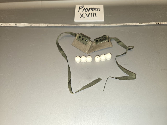 1/6 Scale Vietnam US M16 Ammo Pouches with Suspenders and Magazines - Promeo XVIII