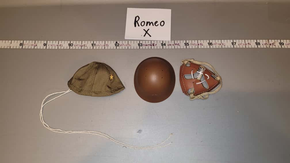 1/6 Scale WWII Japanese Helmet - Metal - and Cover - IQO