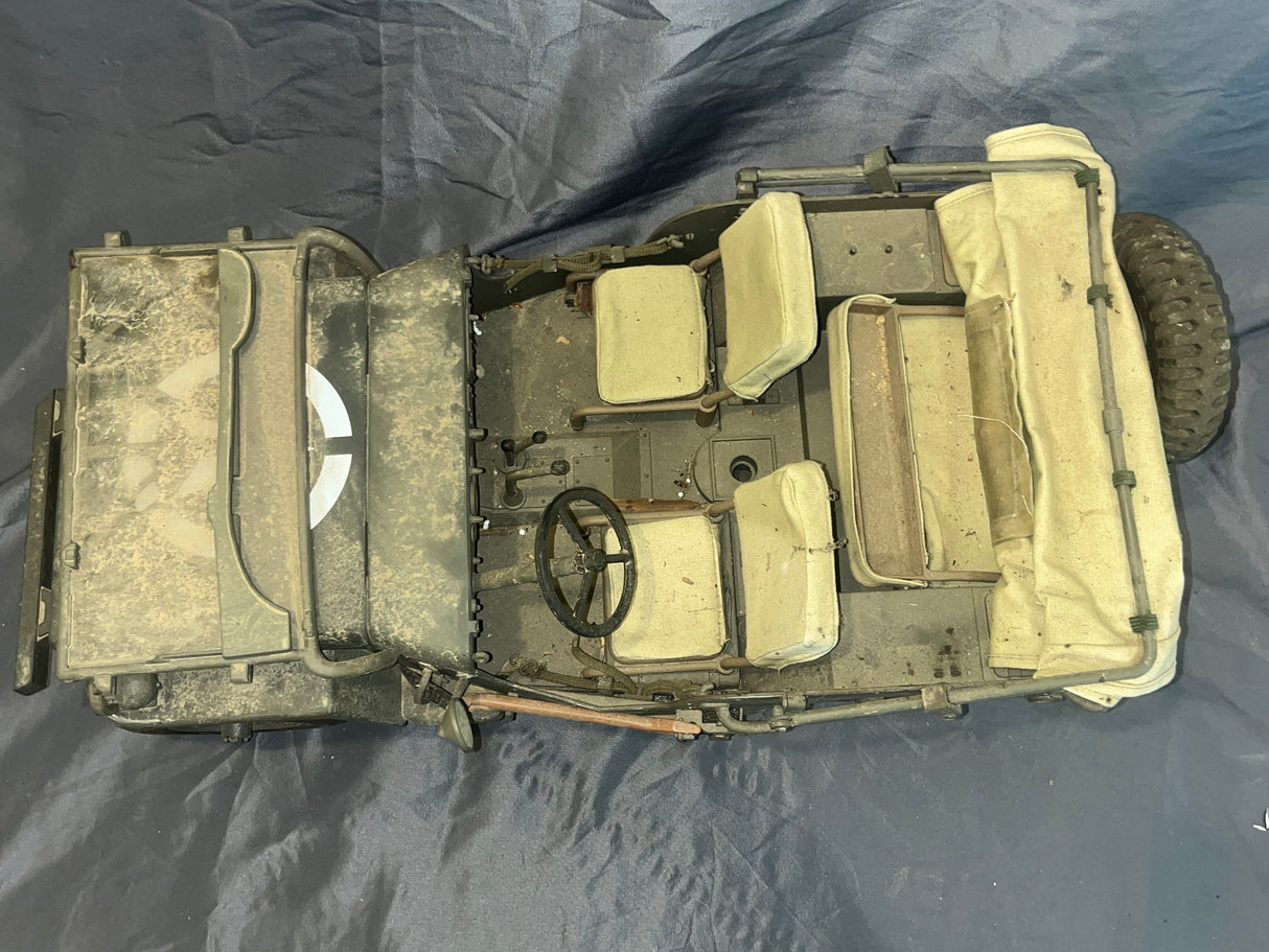 1/6 Scale WWII US Jeep - Ultimate Soldier - Weathered and Broken