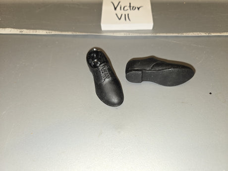 1/6 Scale Modern Black Dress Shoes - Victor VII