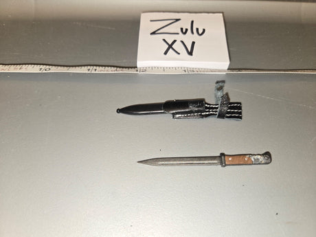 1/6 Scale WWII German K98 Bayonet and Scabbard Set