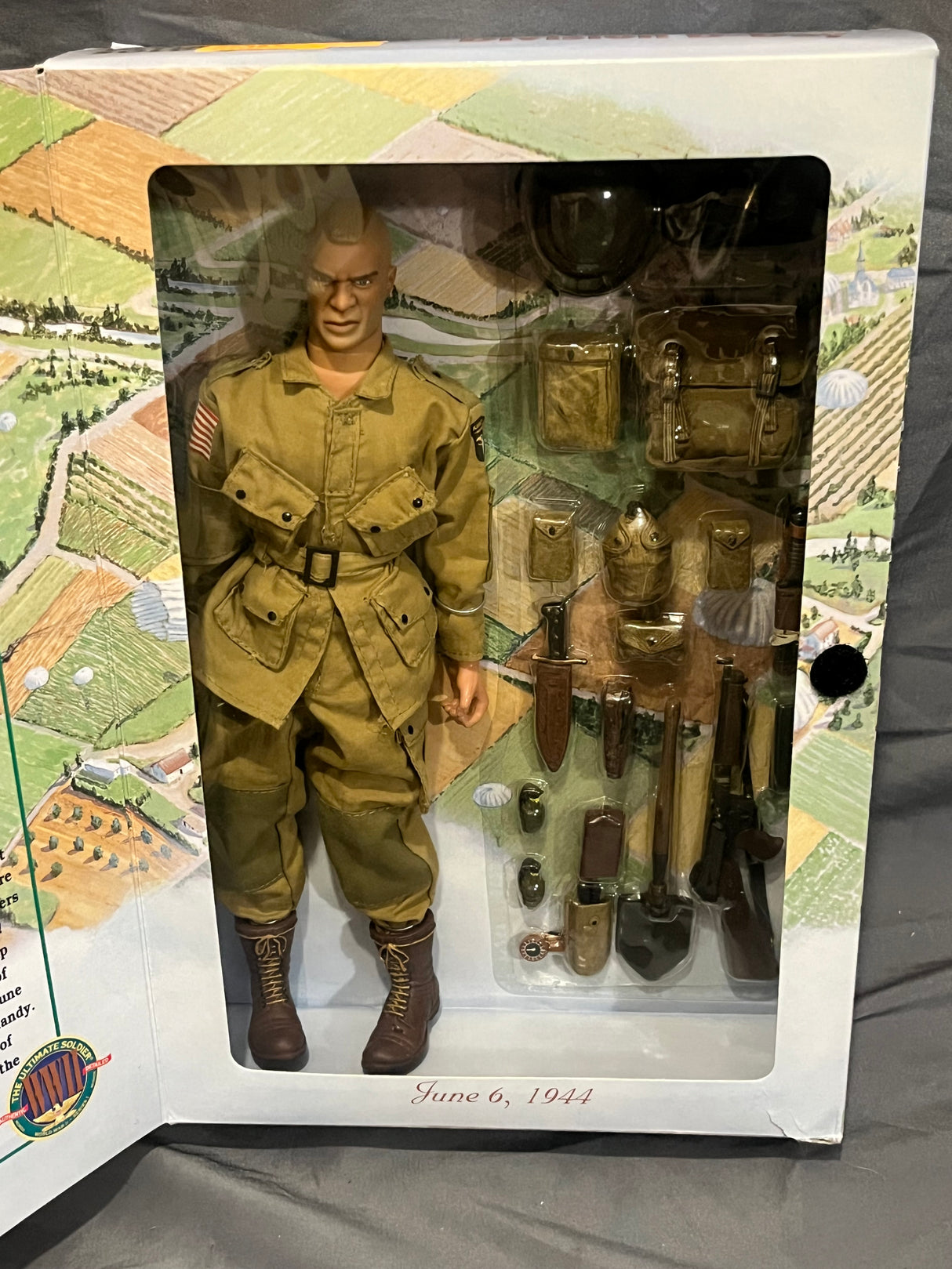 1/6 Scale WWII US Airborne Paratrooper Division Figure  - NIB Ultimate Soldier