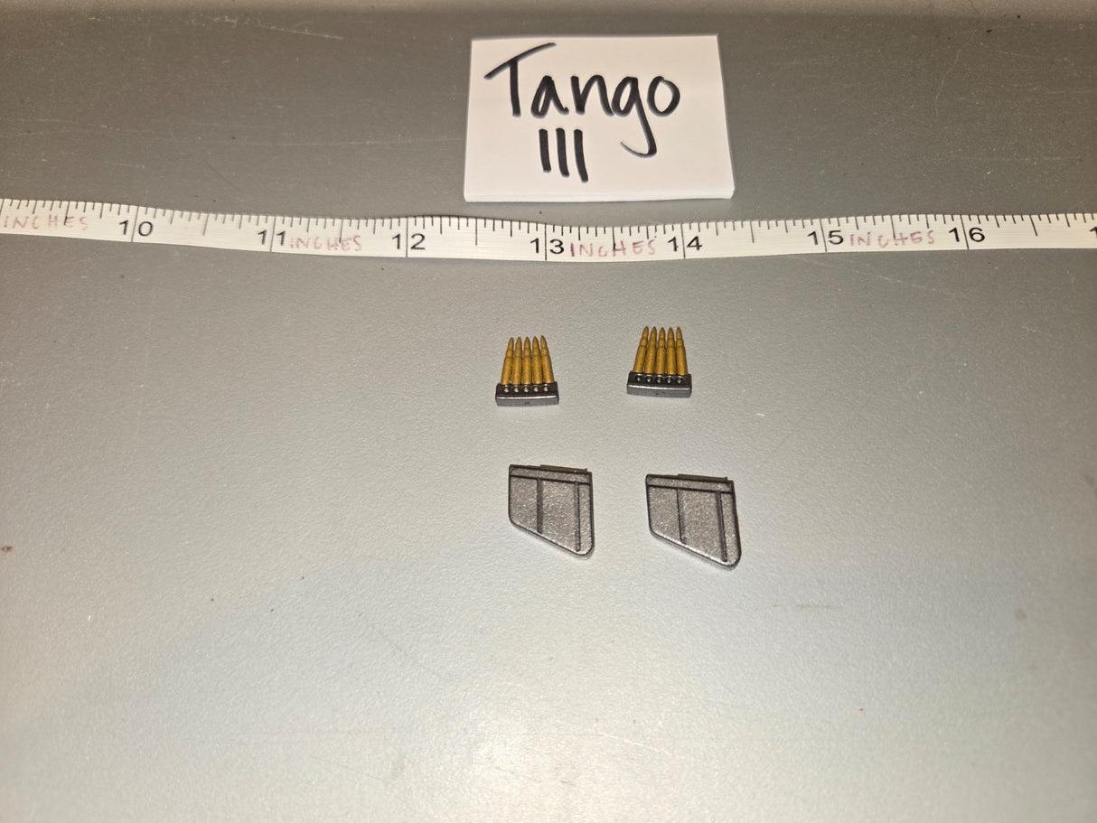 1/6 Scale WWII German Kar98k Stripper Clip and Magazine Lot - Tango III
