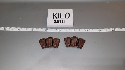 1/6 Scale WWII German Kar-98 Pouch Lot - Afrika Korps / Luftwaffe