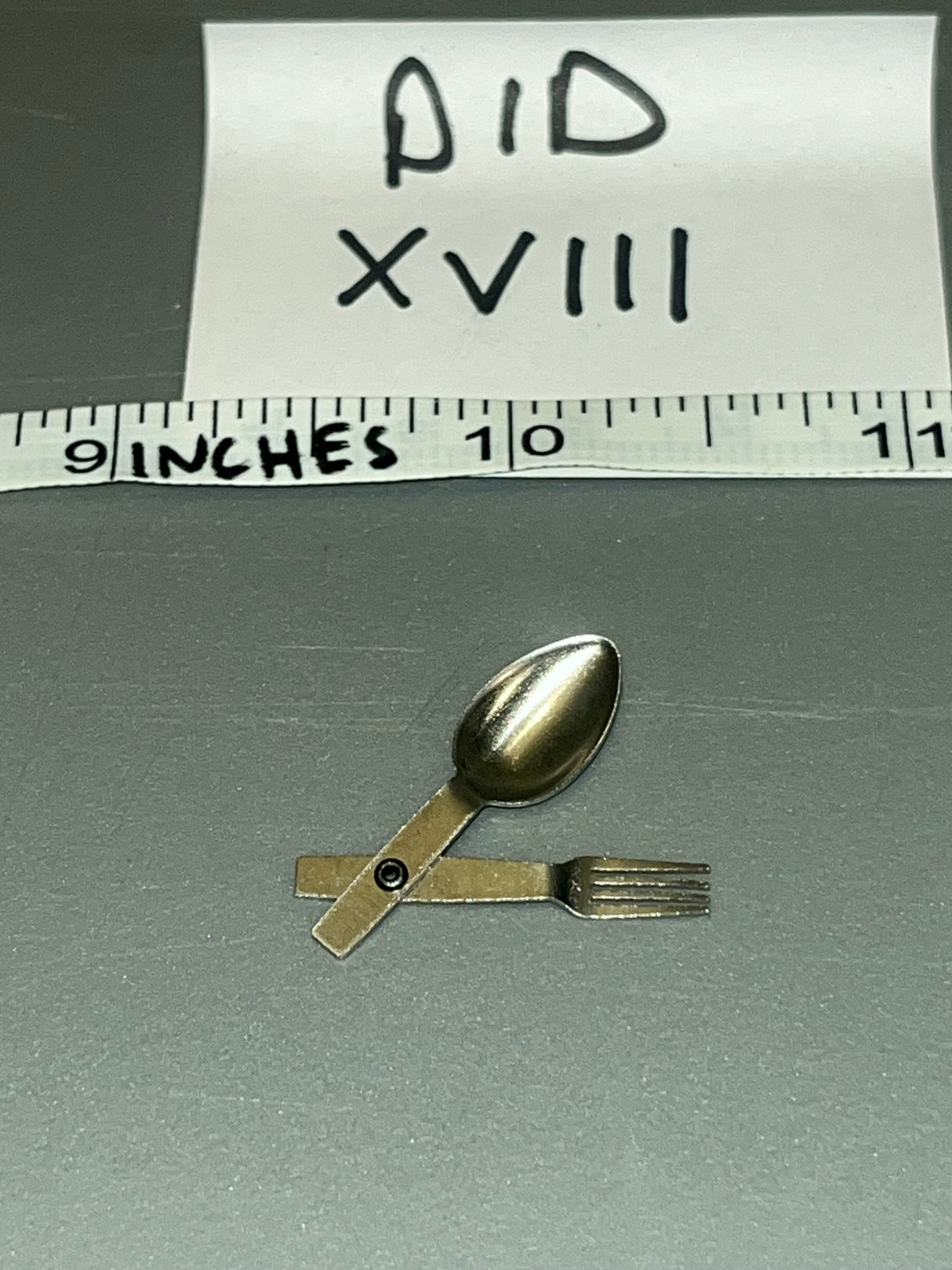 1/6 Scale WWII German Afrika Mess Kit Fork / Spoon - DID Supply / Tanker Ishaan