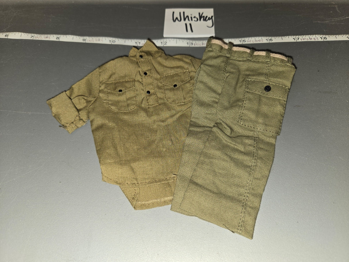 1/6 Scale WWII US Army Uniform Shirt and Trousers Set - Whiskey II