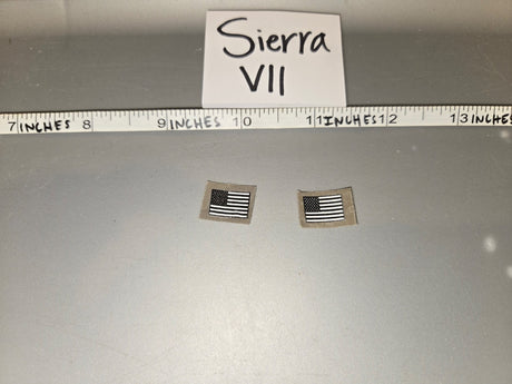 1/6 Scale Modern US Army Desert Flag Patch Set - Sierra VII