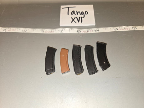 1/6 Scale Modern Era AK-47 Magazine Lot - Tango XVI