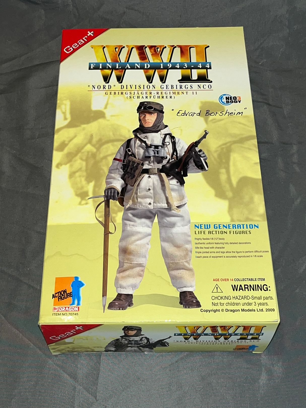 1/6 Scale WWII German Gebirgsjager NCO Edvard Borsheim - NIB Dragon