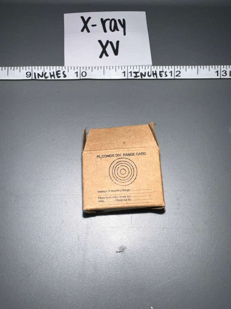 1:6 Scale Modern Era Range Card Target Box