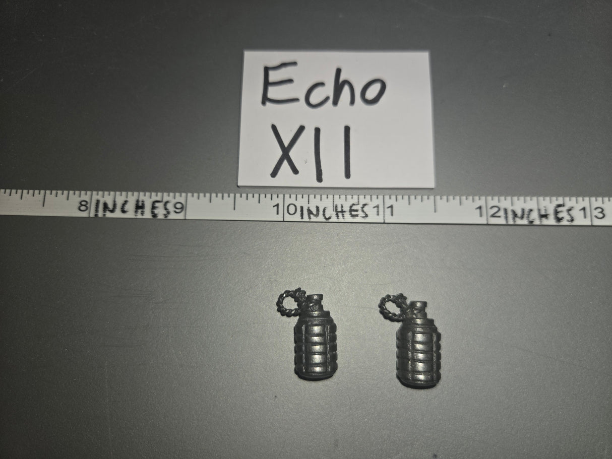 1/6 Scale WWII Japanese Metal Grenade Lot