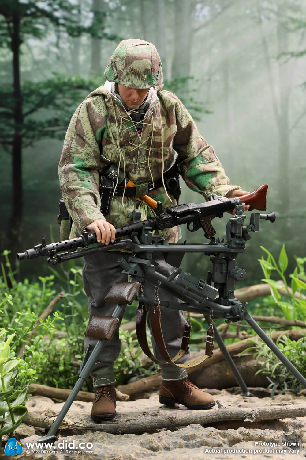 1/6 Scale Tripod for MG34 Green - NIB Weapons Set DID E60069G