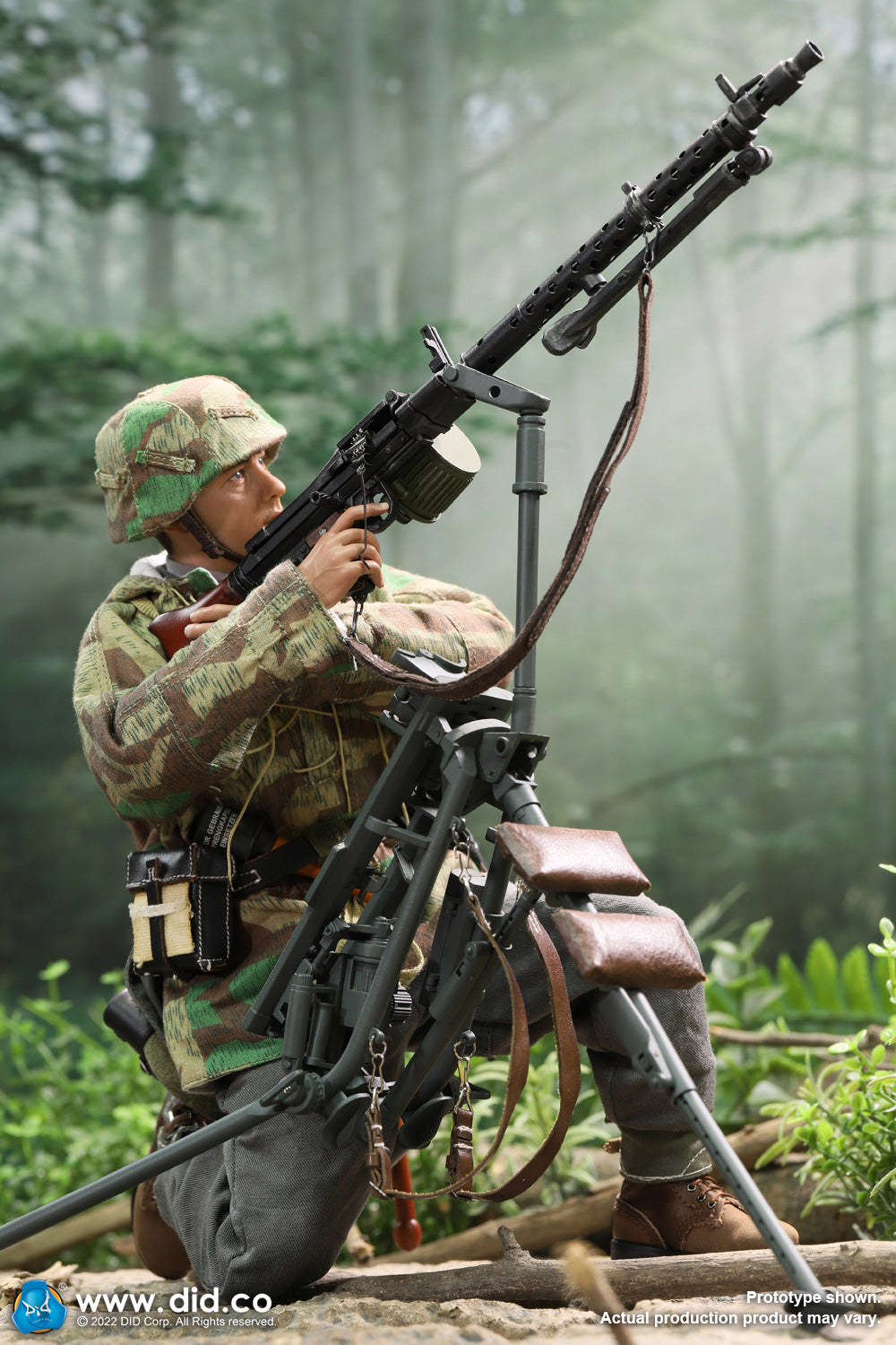 1/6 Scale Tripod for MG34 Green - NIB Weapons Set DID E60069G