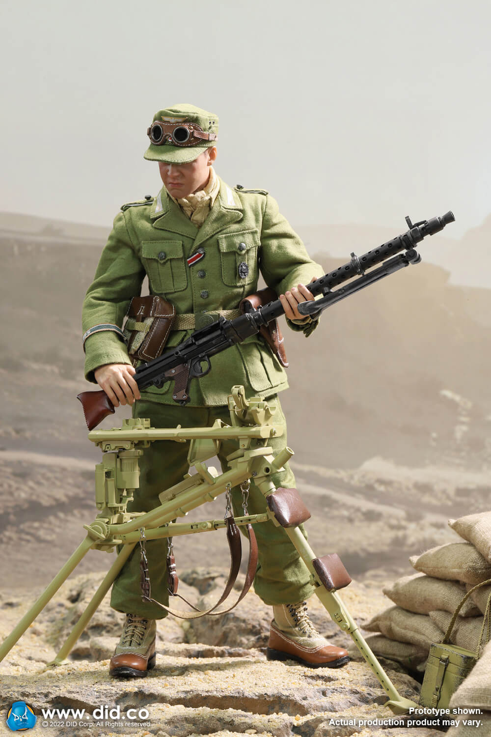 1/6 Scale Tripod for MG34 Yellow - NIB weapons Set DID E60069Y