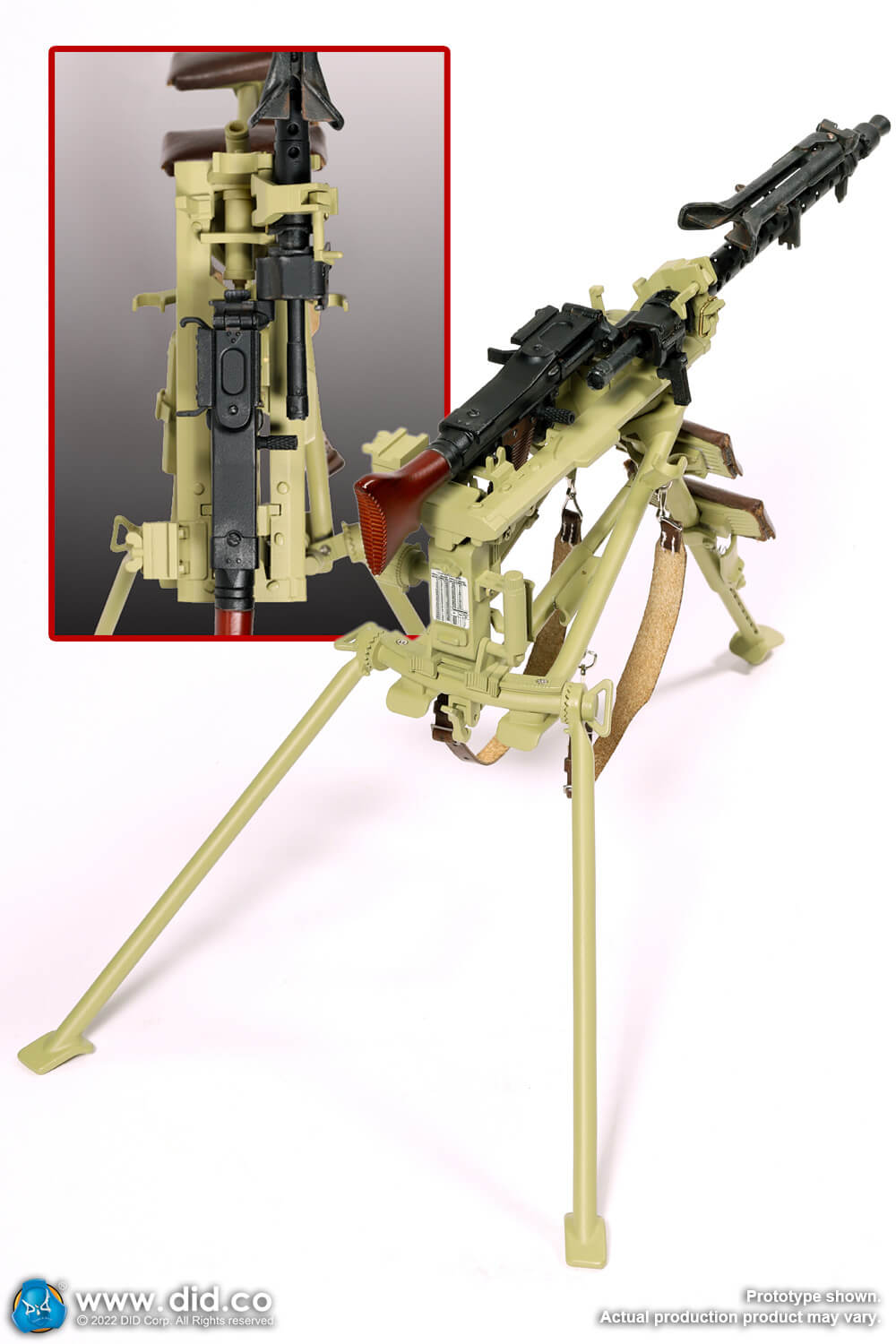 1/6 Scale Tripod for MG34 Yellow - NIB weapons Set DID E60069Y