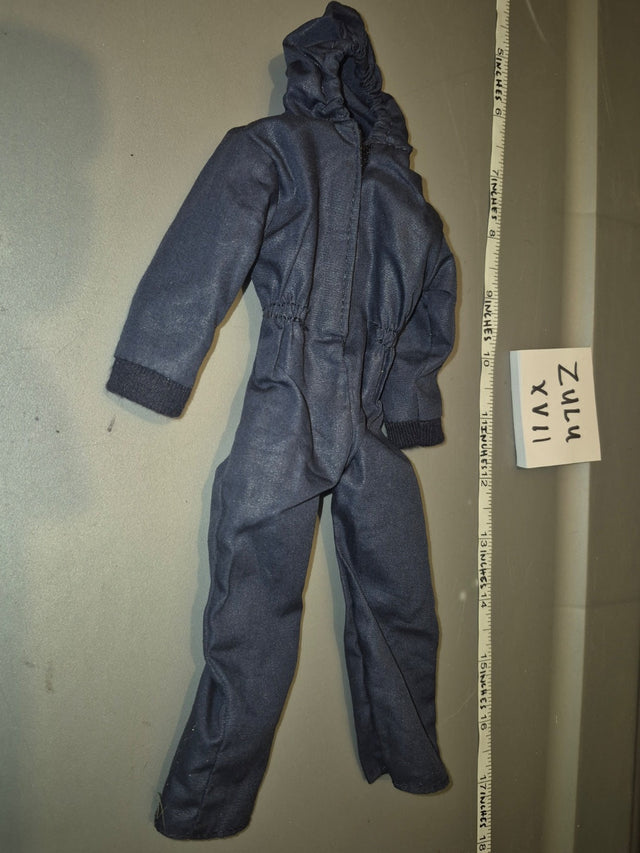 1/6 Scale Modern Era Dark Blue Hooded Jumpsuit - Zulu XVII