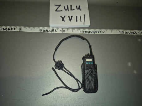 1/6 Scale Modern Era Police Radio with Shoulder Mic - Zulu XVII