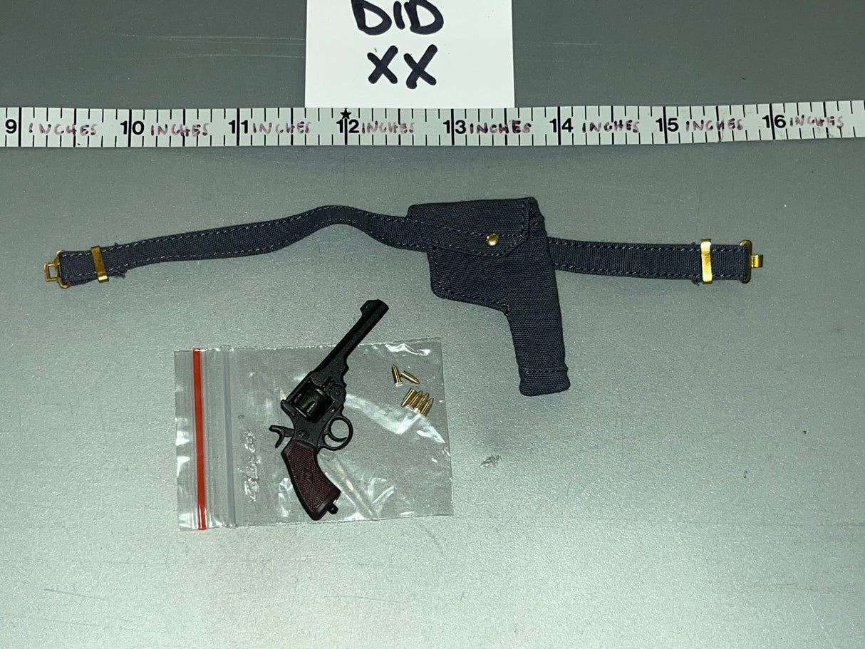 1/6 Scale WWII British Revolver, Holster and Belt - DID Royal Air Force Pilot Tom