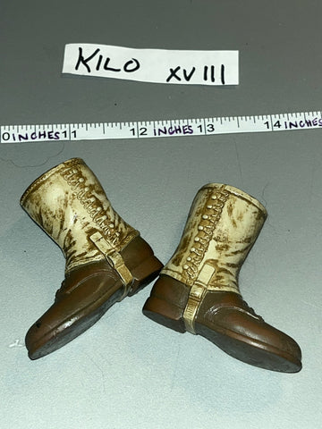 1/6 Scale WWII US Boondocker Boots and Leggings