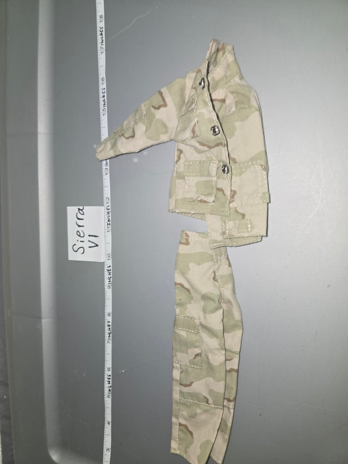 1:6 Scale Modern Era Desert BDU Uniform GI Joe