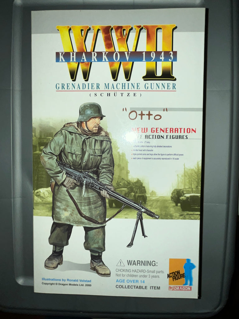 1/6 Scale WWII German Panzer Grenadier Machine Gunner - Otto - NIB Dragon