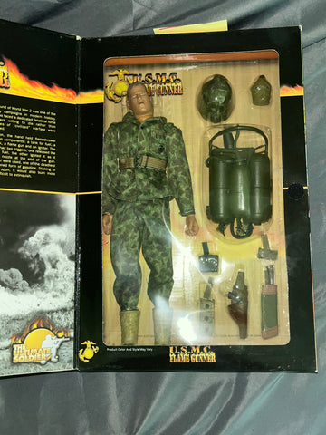 1/6 Scale WWII US USMC Marine Flame Thrower Figure  - NIB Ultimate Soldier
