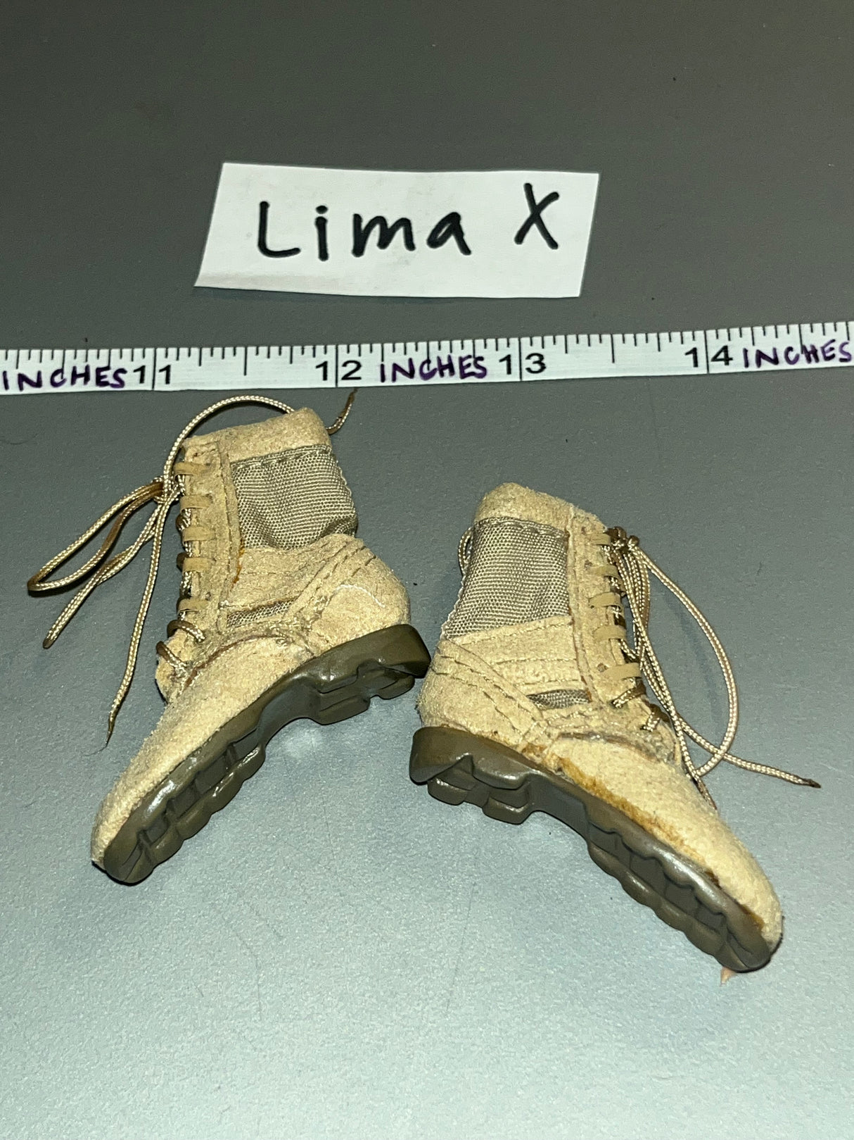 1/6 Scale Modern Era Desert Boots - Cloth Leather