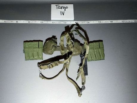 1/6 Scale Modern Era Tactical MOLLE Chest Rig with Magazine Pouches and Canteen - Tango IV