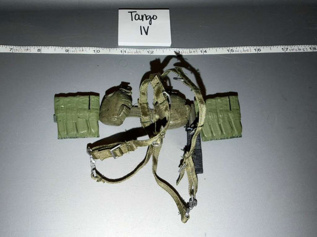 1/6 Scale Modern Era Tactical MOLLE Chest Rig with Magazine Pouches and Canteen - Tango IV