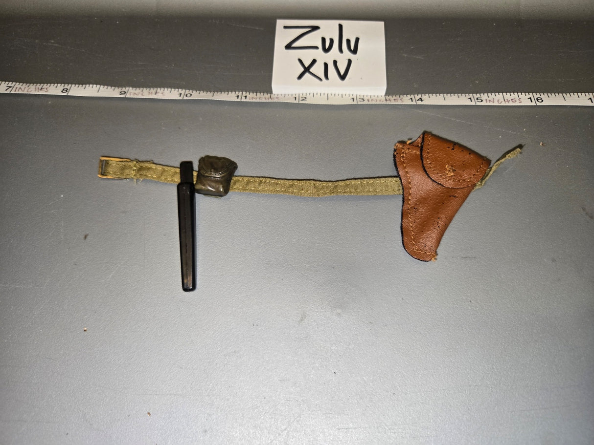 1/6 Scale WWII British Officer Belt with Holster and Bayonet - Zulu XIV