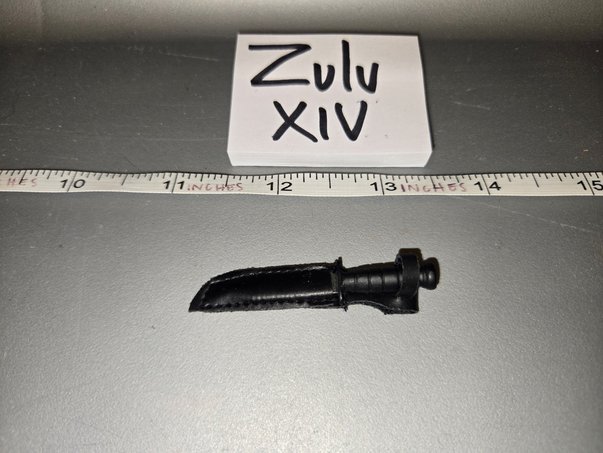 1/6 Scale WWII US M3 Fighting Knife and Sheath - Zulu XIV
