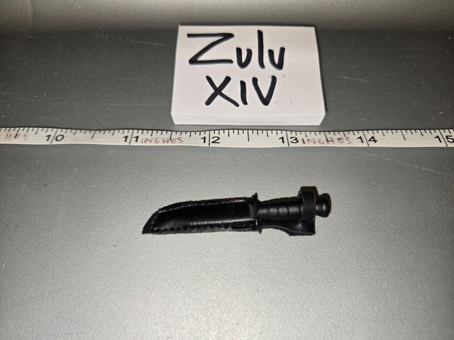 1/6 Scale WWII US M3 Fighting Knife and Sheath - Zulu XIV