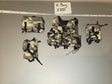 1/6 Scale Modern Era Military Woodland Camouflage MOLLE Tactical Vest and Pouches Set - X-Ray XXIII