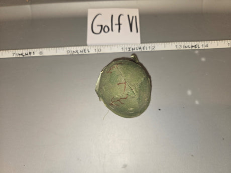 1/6 Scale WWII US M1 Helmet with Camouflage Cover - Golf VI