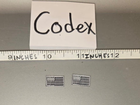 1/6 Scale Modern US Army Subdued Flag Patch Set x5 - Codex