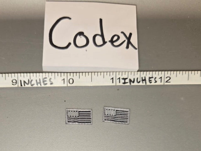 1/6 Scale Modern US Army Subdued Flag Patch Set x5 - Codex