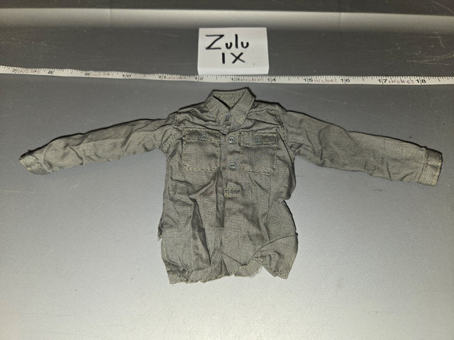 1/6 Scale WWII German Grey Work Shirt - Zulu IX