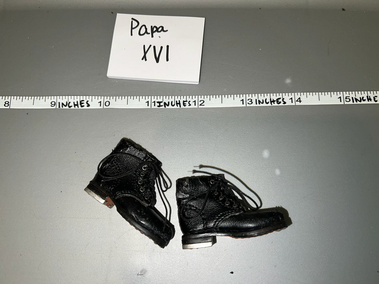 1/6 Scale WWII German Leather Tanker Boots